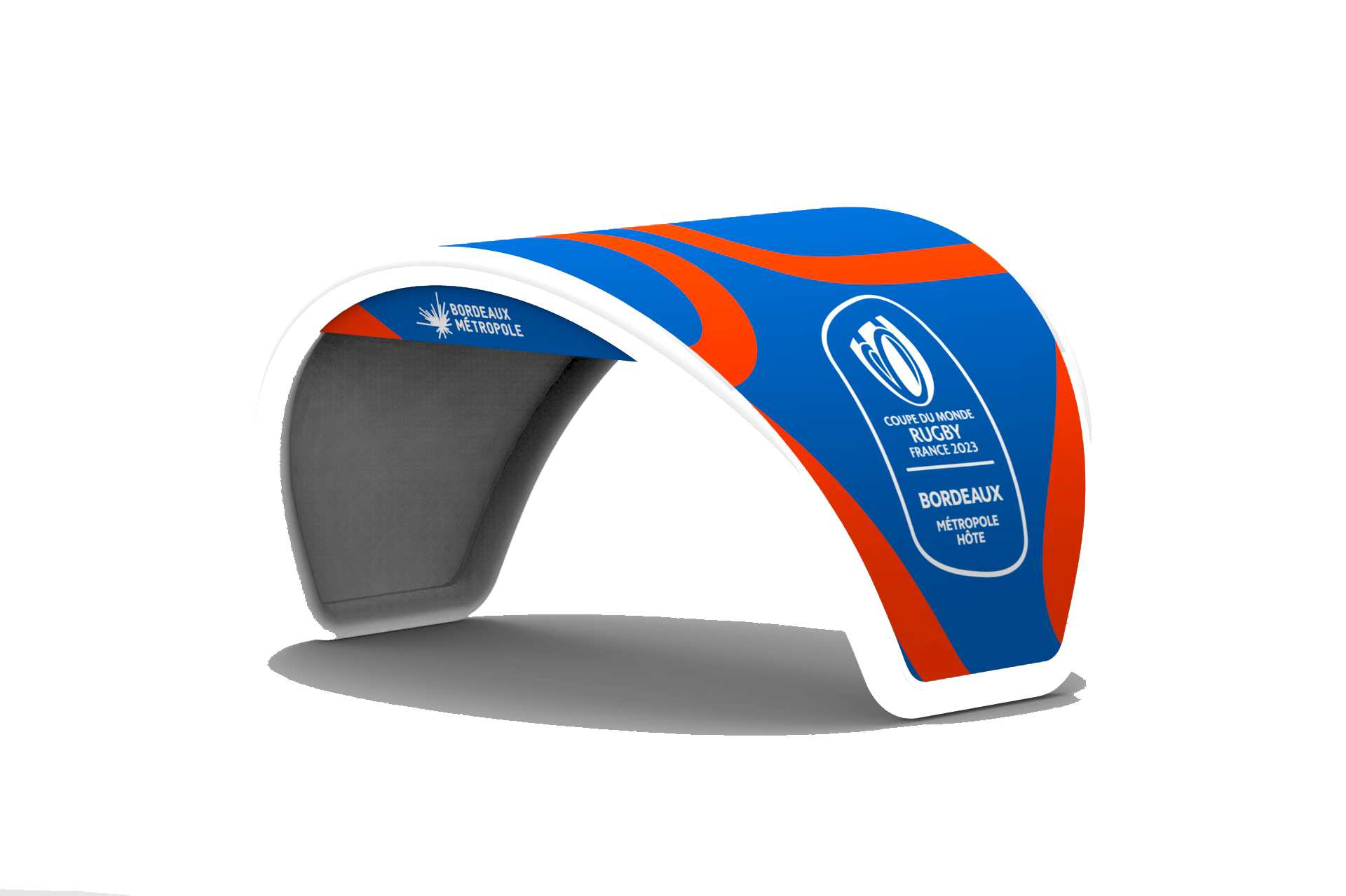 Tenda Wheelskeep brandizzata Coppa del Mondo di Rugby